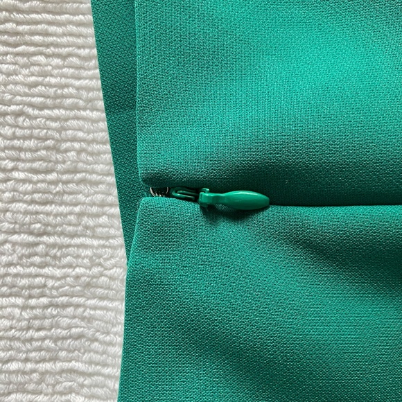 Ann Taylor Dress New Kelly Green Silky Sheath - Picture 8 of 9